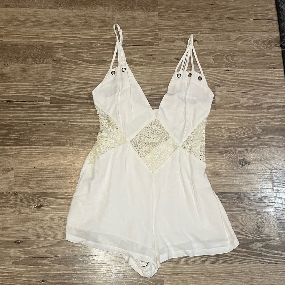 Millau white romper, size S